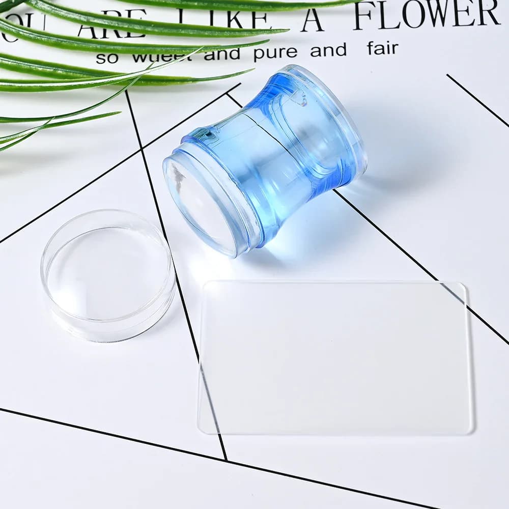 GlamAura Silicone Transparent Nail Art Stamping Kit thumbnail 5